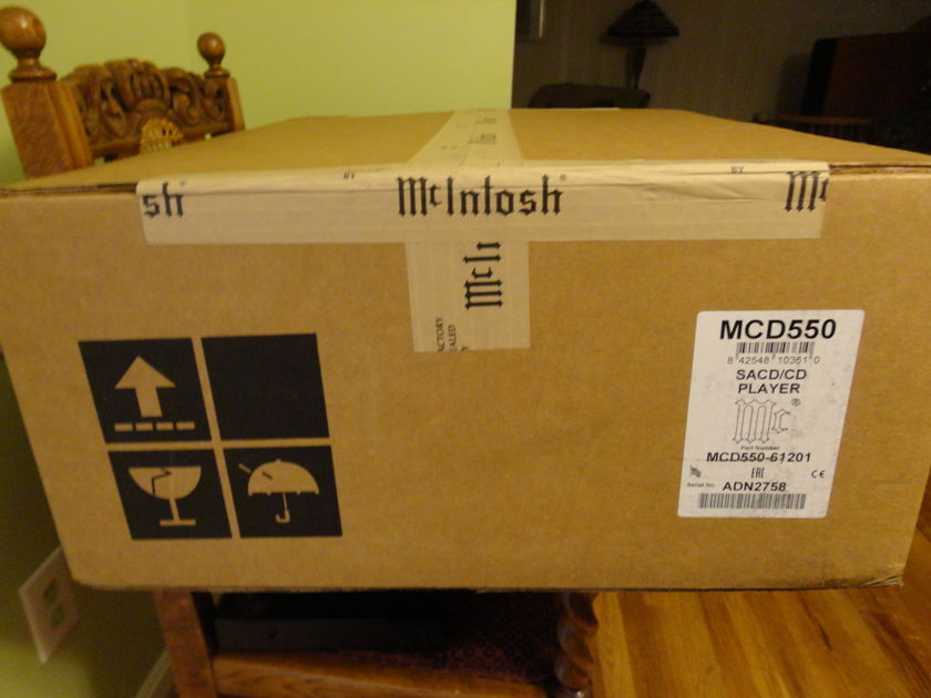 McIntosh CD/SACD Player MCD 550 NEW IN SEALED BOX