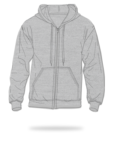Sports gray kids fit cotton fleece full zip hoodie sj clothing manila philippines