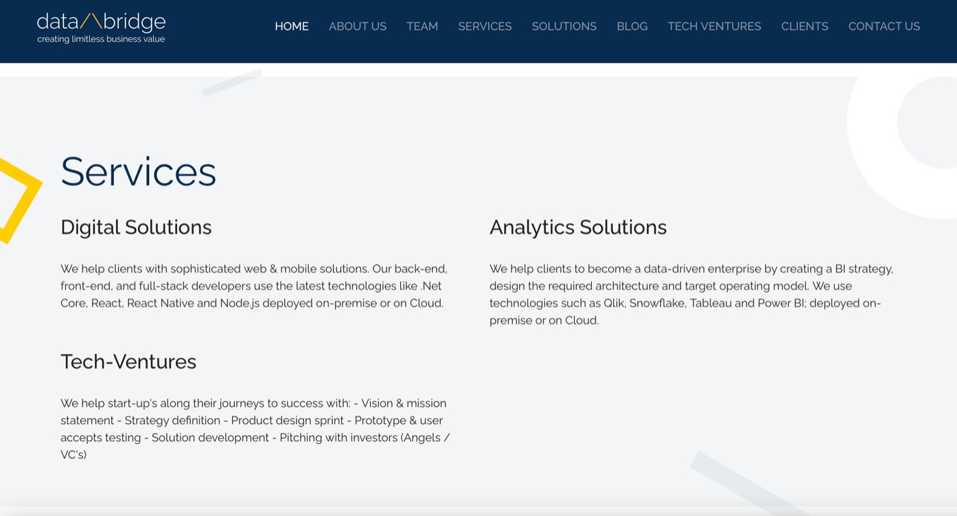 databridge product / service