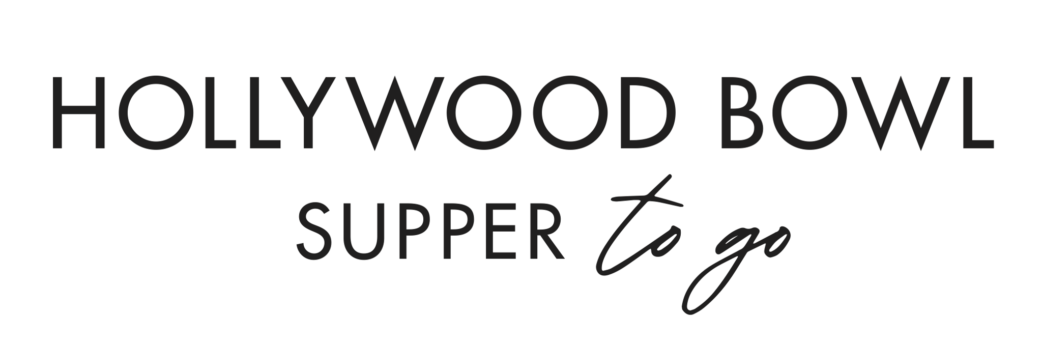 Hollywood Bowl Logotipo de Supper to Go