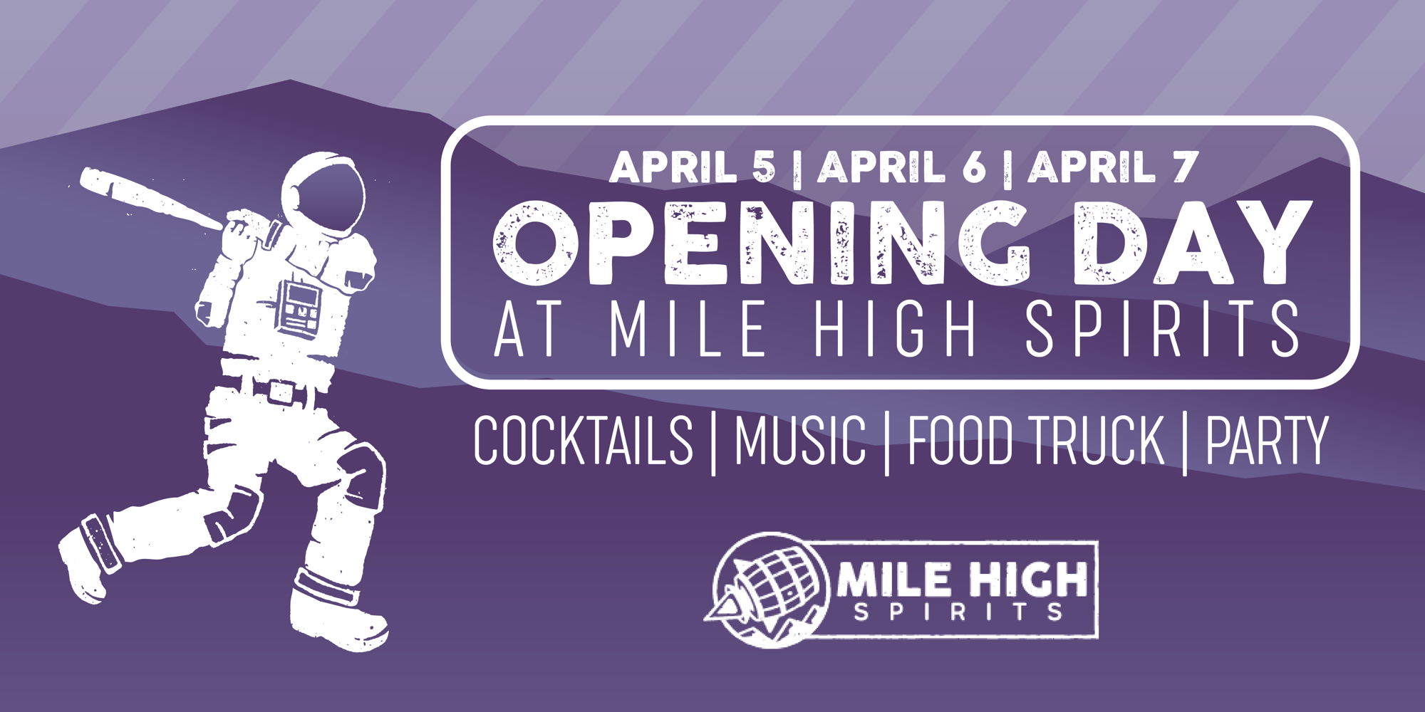 OPENING DAY at Mile High Spirits promotional image