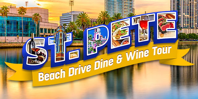St. Pete Beach Drive Dine & Wine Tour promotional image