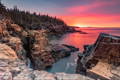 The rocky gorge known as the Ravens Nest on the Schoodic Peninsula in Acadia National Park