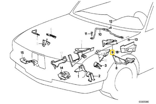 E30 Front Subframe Reinforcement Points
