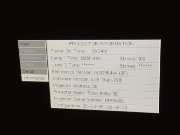 Digital Projection Titan 1080P 3D w/ TheaterScope Syste...
