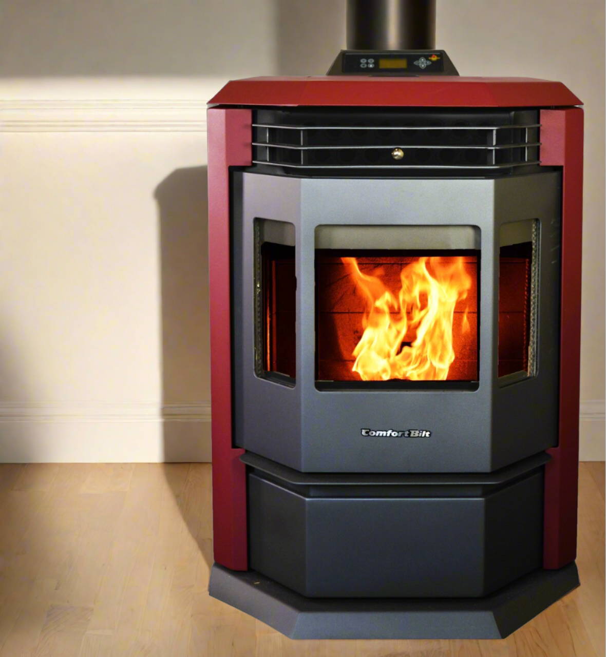 Pellet stove HP22 Red pellet stove