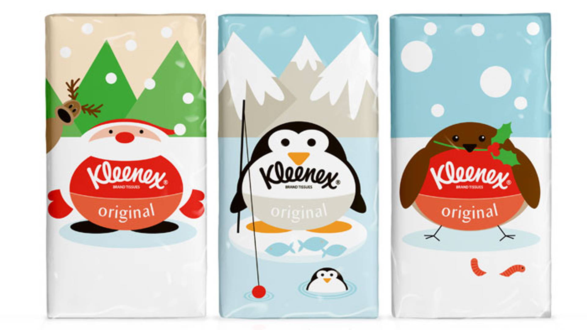 subterraneo Shetland Hablar Kleenex Original Seasonal | Dieline - Design, Branding & Packaging  Inspiration