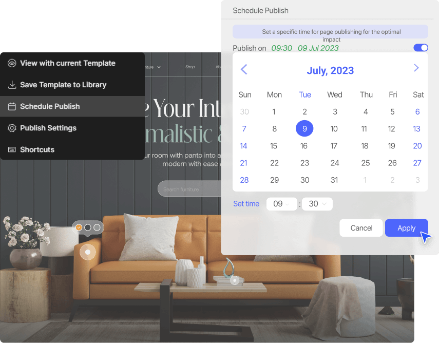 Page scheduling