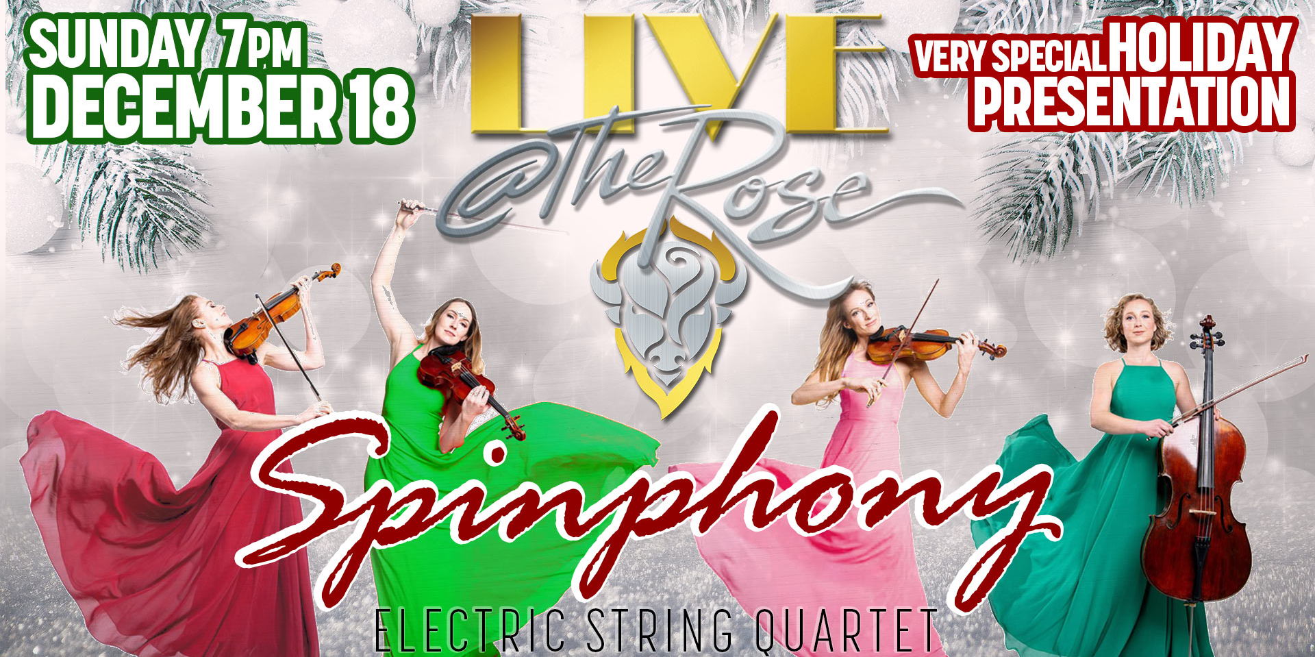Live @ The Rose - Spinphony Electric String Quartet promotional image