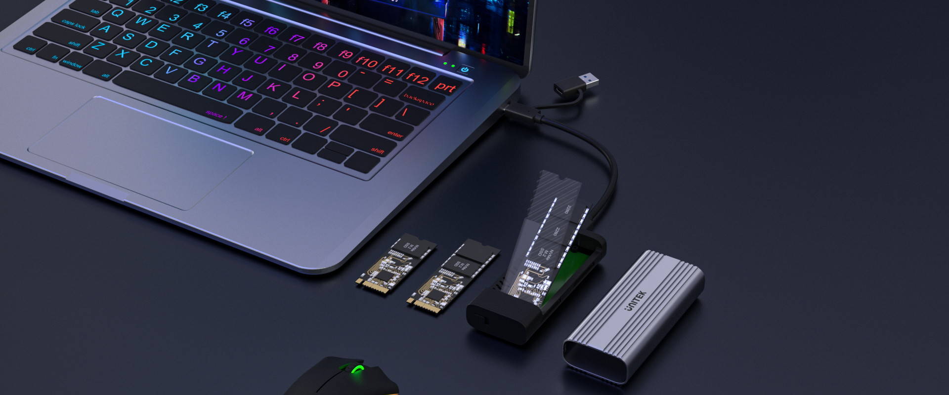 M.2 SSD   Compatible with both SATA and NVME in sizes: 2242/2260/2280 (M Key & B+M Key)