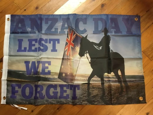 AUSTRALIAN ARMY LEST WE FORGET. World War One. MAN CAVE BANNER
