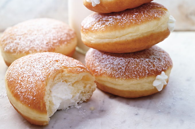 Whipped Cream-Filled Doughnuts