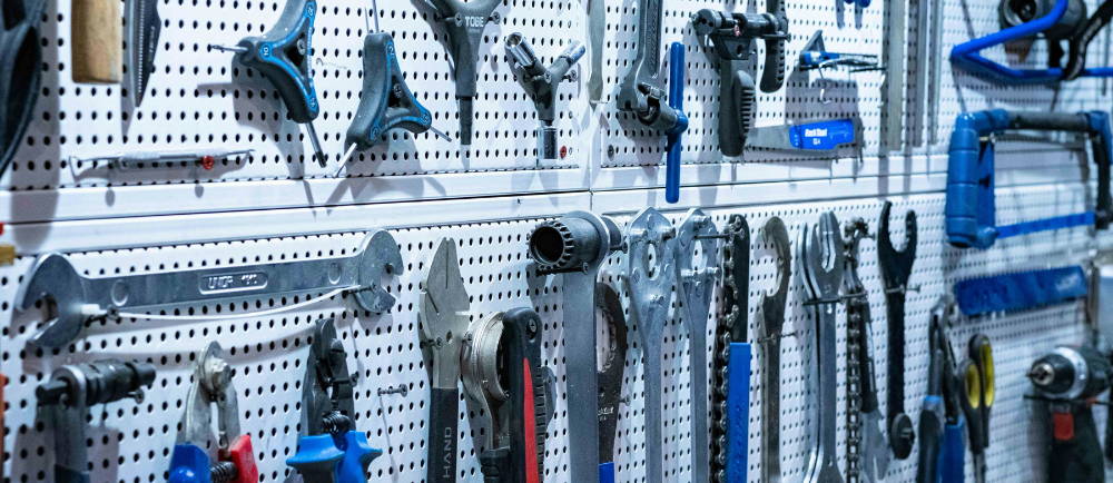 Bike mechanic tool board