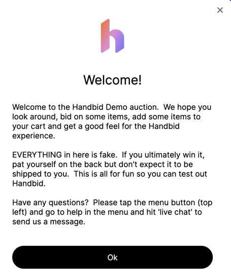 welcome message template