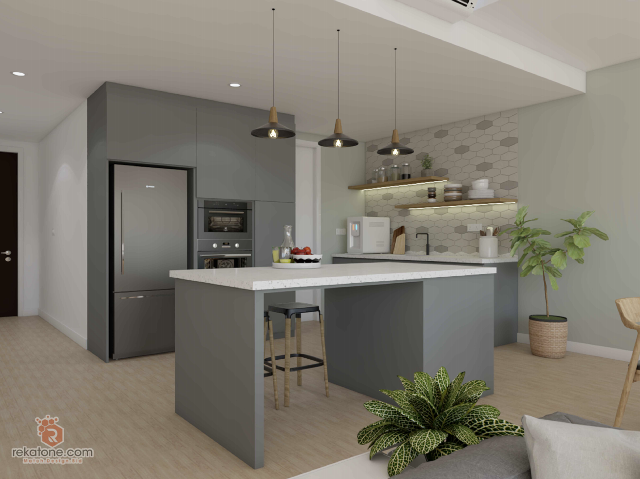 Small Kitchen Design For Condo /Apartment Malaysia 2020 | rekatone.com