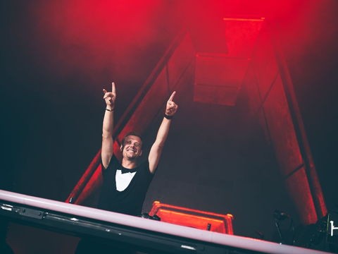 Armin van Buuren hands up at Hï Ibiza