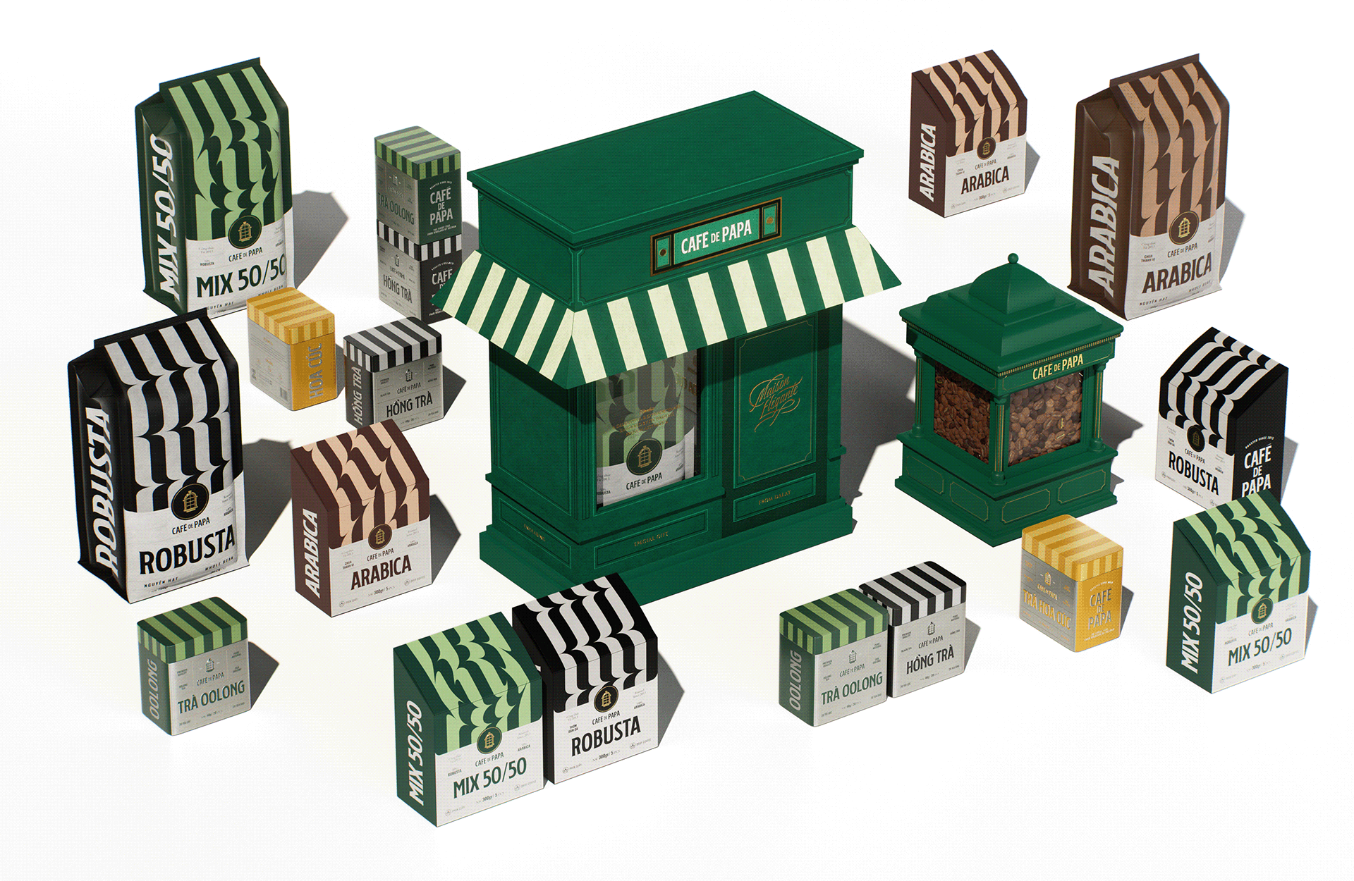 Build the Tiny Food Village of Your Dreams with Cafe de Papa’s Street Kiosk Packaging