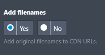 Adding Filenames