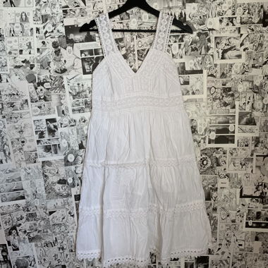 Witchy whimsical white cottagecore dress
