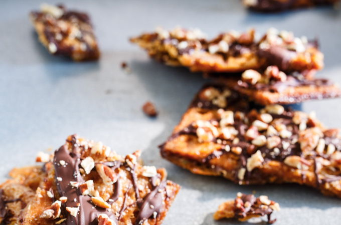Maple Saltine Brittle