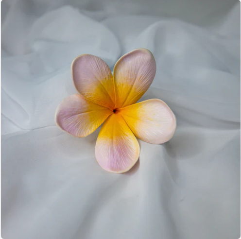 Pale Orchid Frangipani Flowerhead (6 Pack)- Realistic Artificial Flowers - Image 5