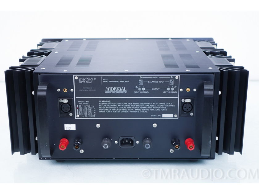 Mark Levinson   No. 27 Dual  Mono Power Amplifier (8109)