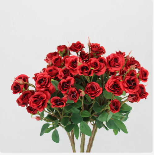 Red Mini Rose - Realistic Artificial Flowers - Image 3