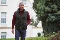 crew neck sweater under gilet