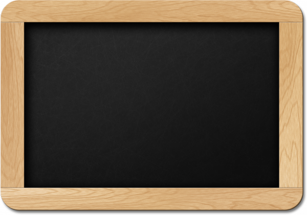 Изображение черной школьной доски в формате psd (послойный) и png с прозрачным фоном
