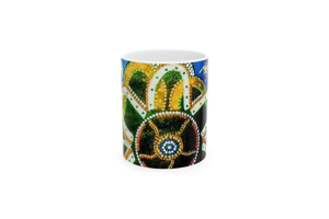 Vibrant Ceramic Coffee Mug - Colorful Art, Tea Lover Gift