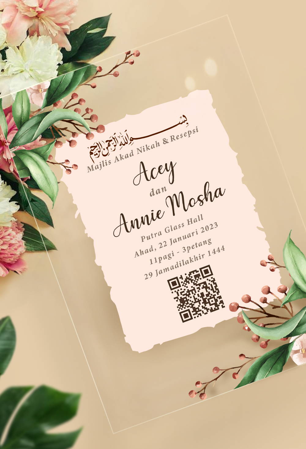 customize Wedding invitation card