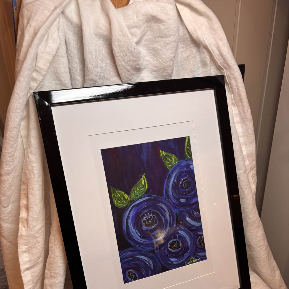 Blåbær Kunsttrykk A3 