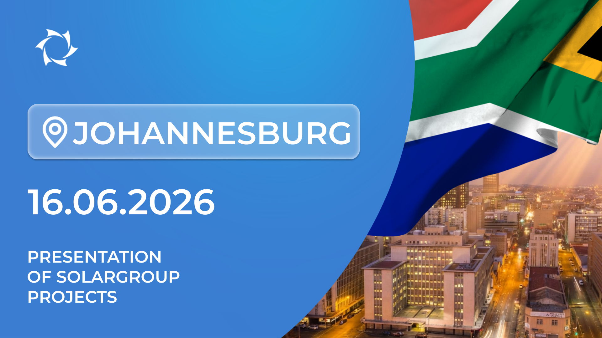 Presentation of SOLARGROUP’s Innovative Projects in the Republic of South Africa (Johannesburg)