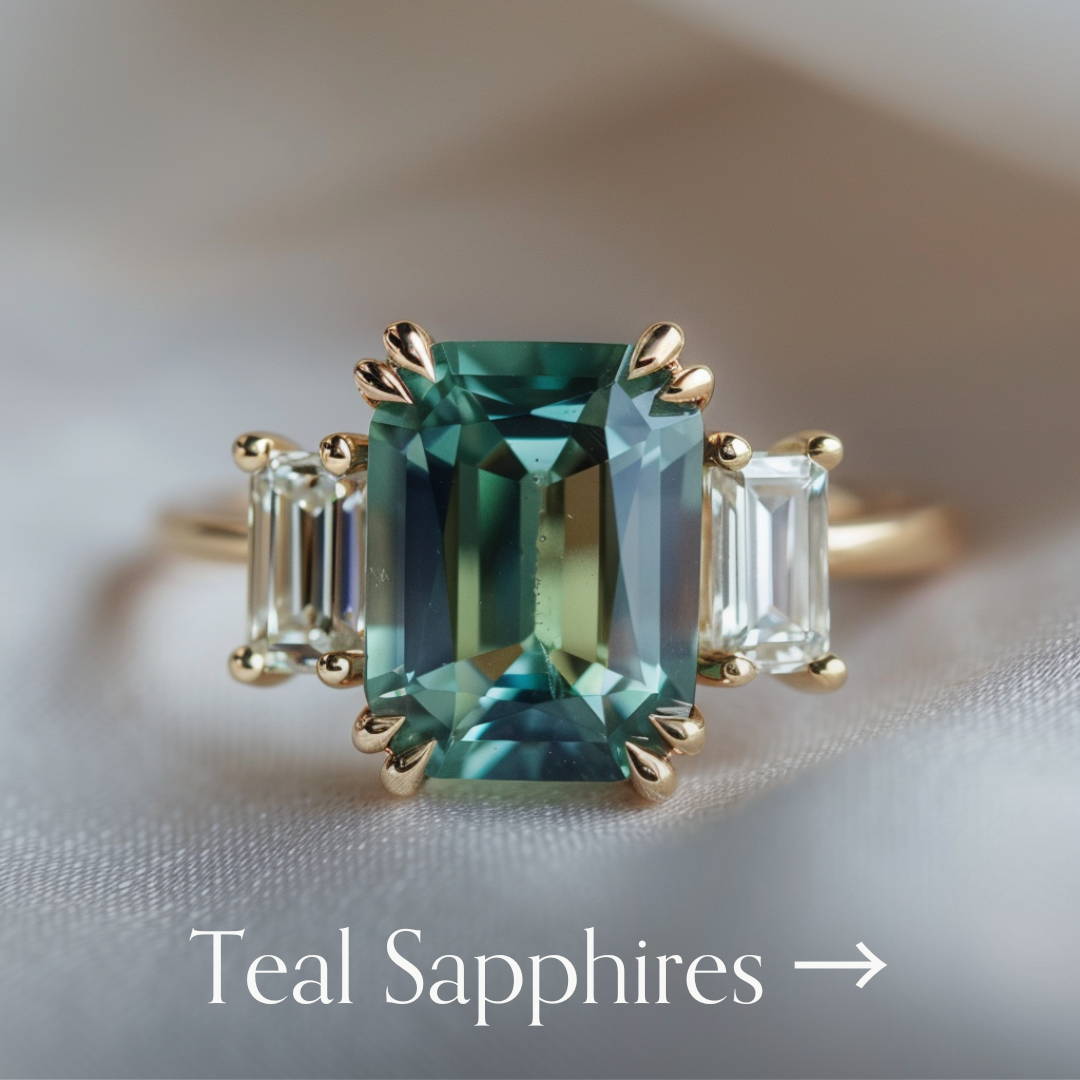 Emerald Cut Sapphire Engagement Rings Valley Rose