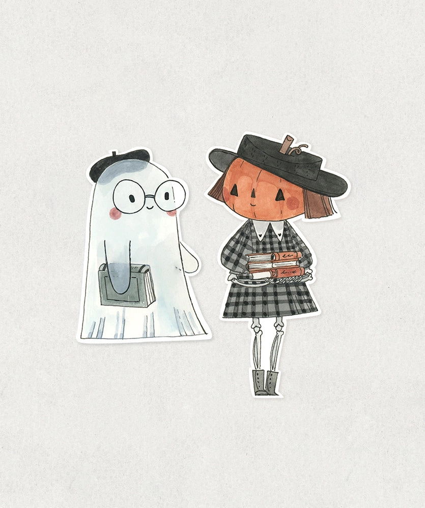 Shelley Couvillion - Pumpkin and Ghosty Vinyl Sticker Set – Little Craft Place