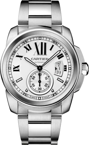 Calibre de Cartier 42 Stainless Steel / Silver / Bracelet