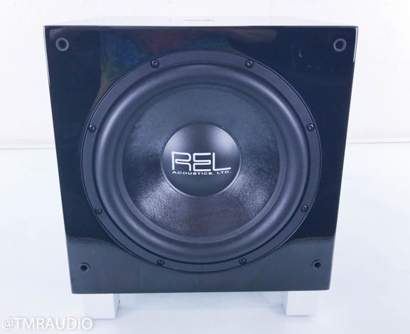 REL T7 Powered 8" Subwoofer Piano Black (14130)