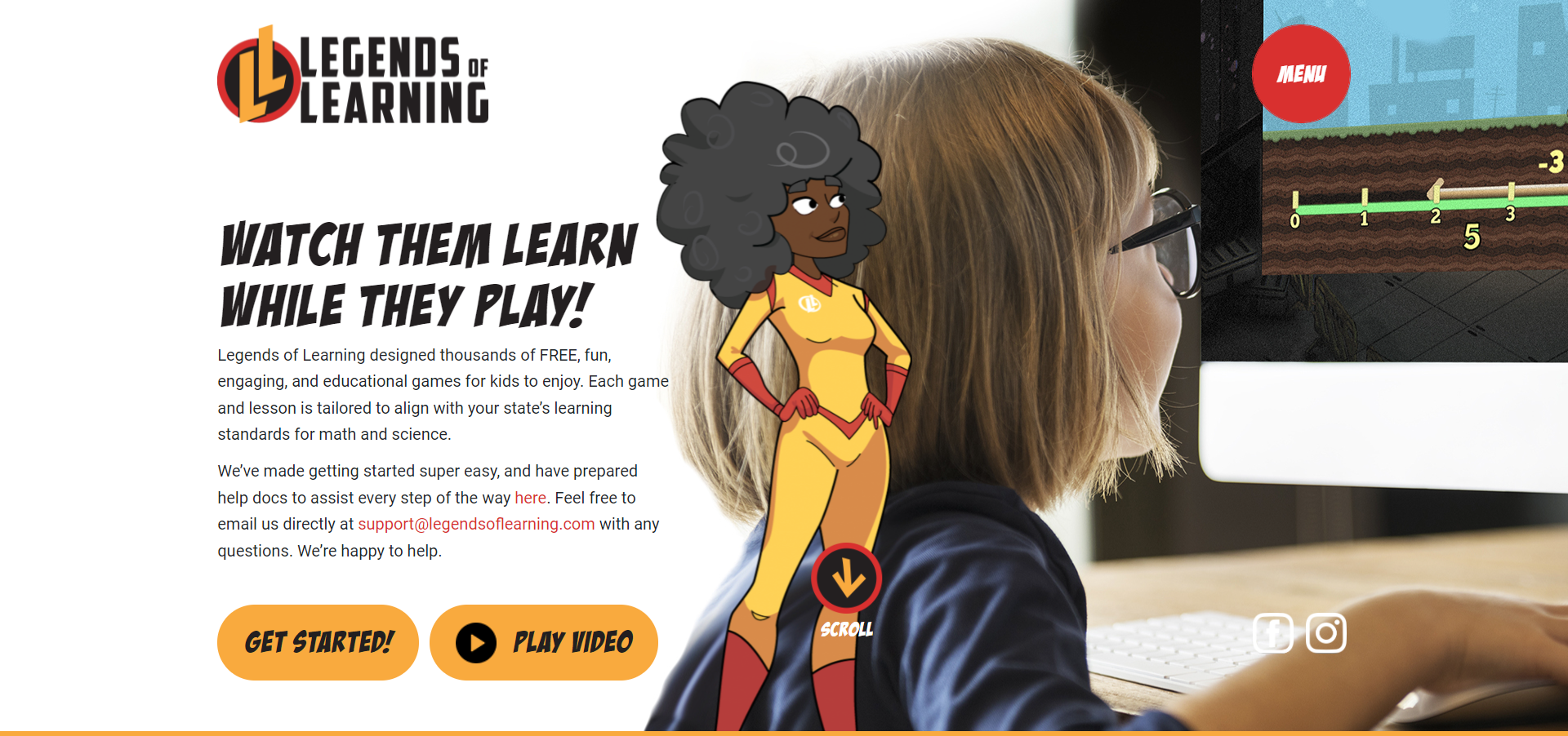 Legends of Learning product / service