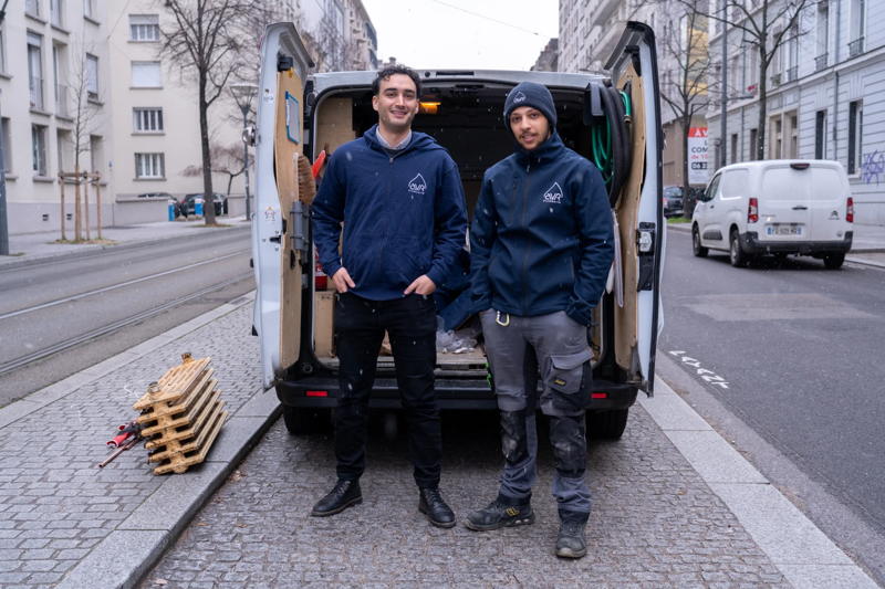 L'equipe AVR Plomberie sur le terrain