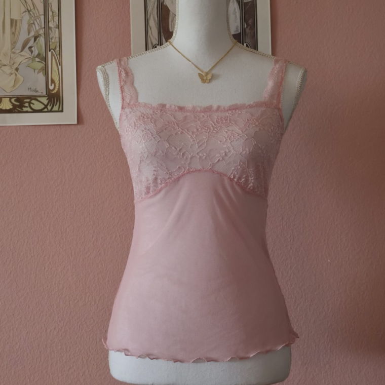 Jezebel Pink Lace Cami (Secondhand - XS/S)