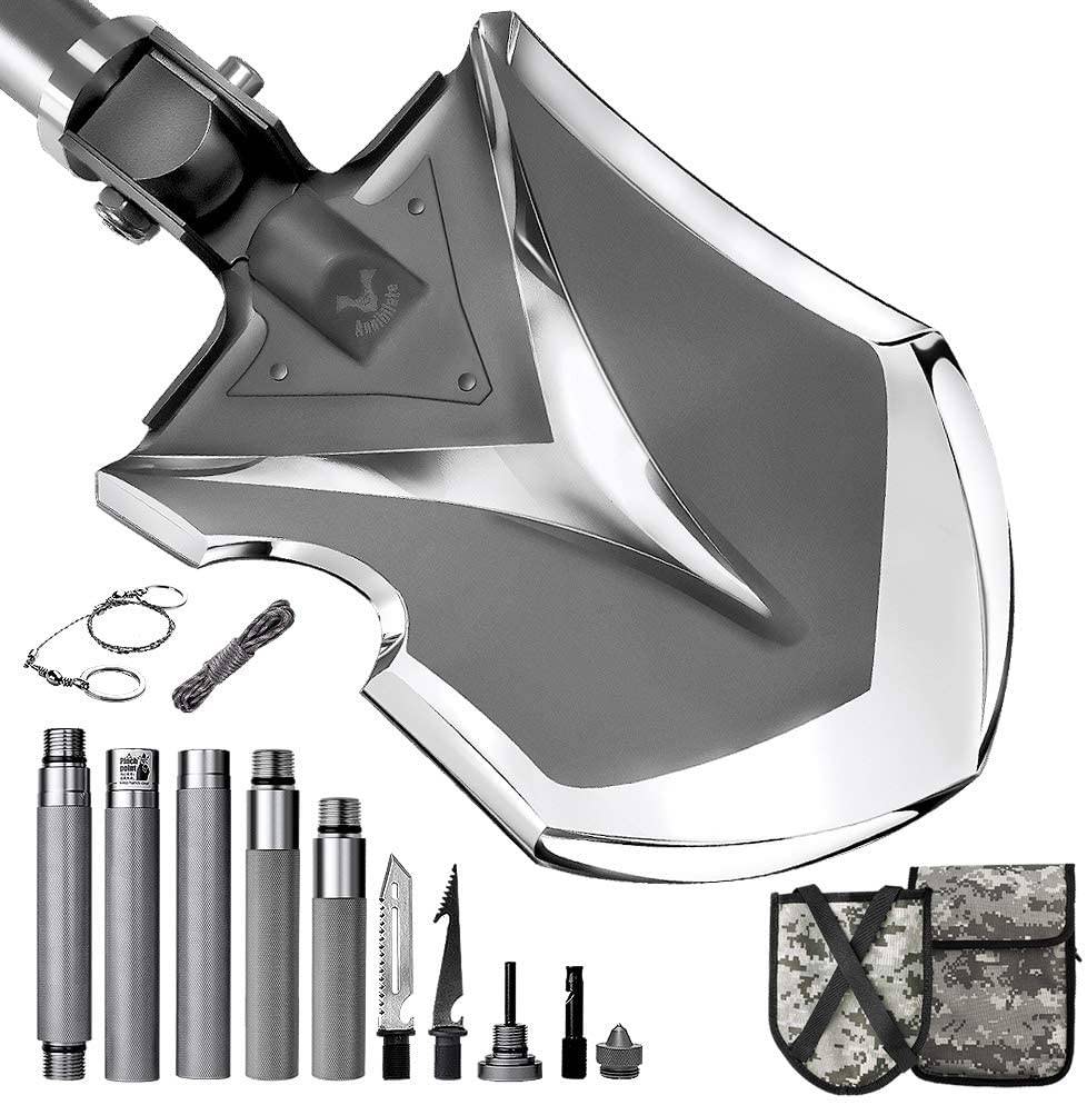 Zune Lotoo Wolf Thorn Hunter Survival Shovel, Camping Gear, Survival Shovel, Multi-Tool Shovel, Hunting Gear, Wolf Thorn Hunter