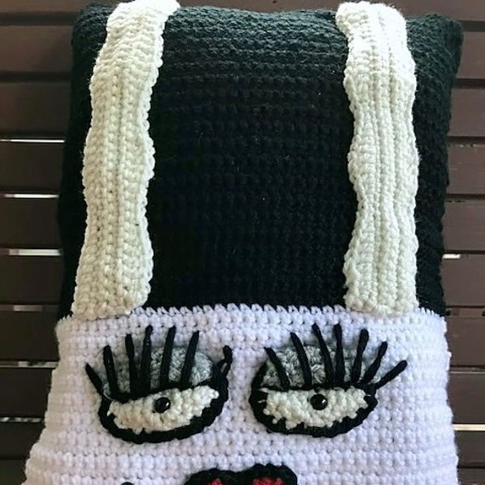 Frankie's Gal Crochet Pillow Pattern Bride of Frankenstein