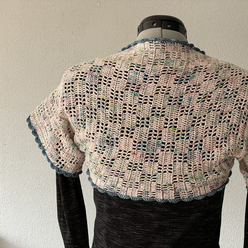 Crocheted bolero vest Rianne