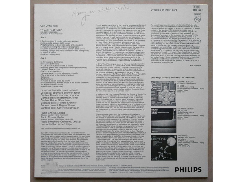 Philips/Herbert Kegel/Orff - Trionfo di Afrodite / NM