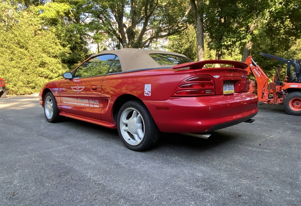 1994 ford mustang pace car gt vehicle history image 2