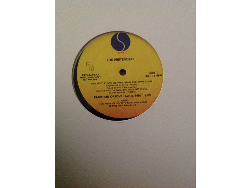 The Pretenders - Tradition Of Love Remix/Edit Sire Records Promo 12 Inch Single NM