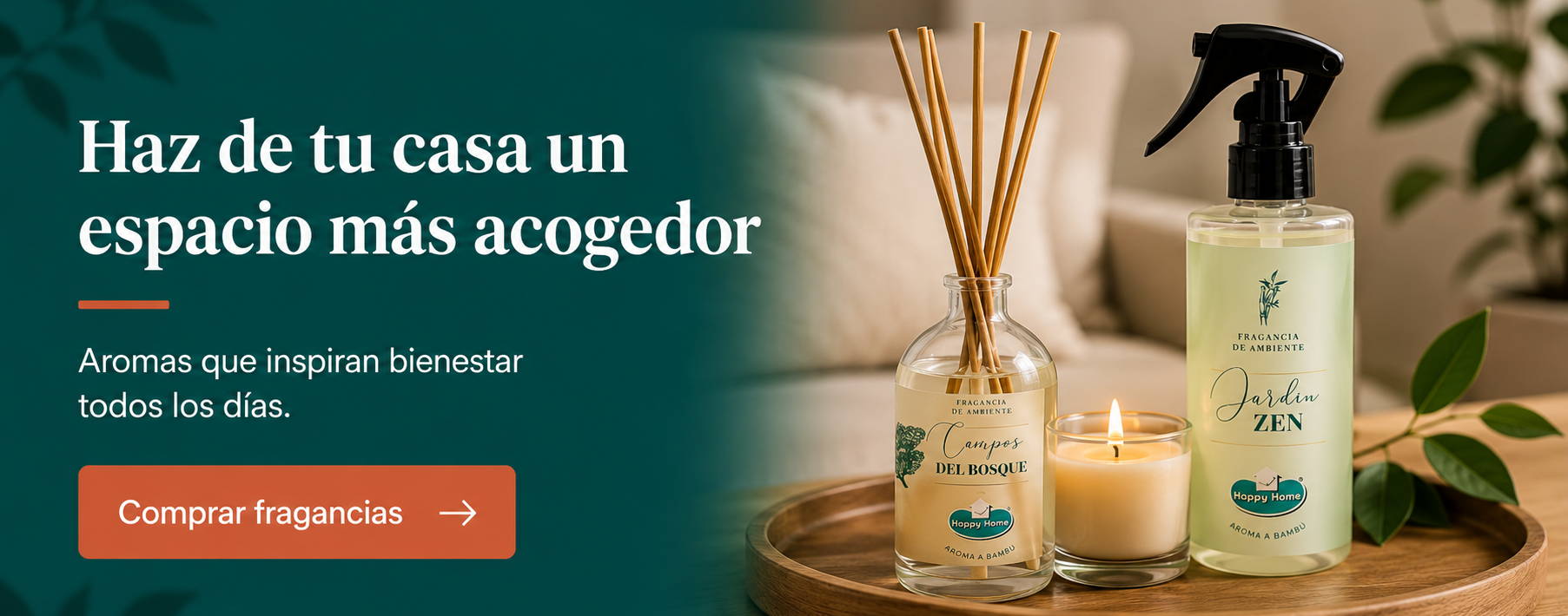 Haz de tu casa un espacio más acogedor con Happy Home