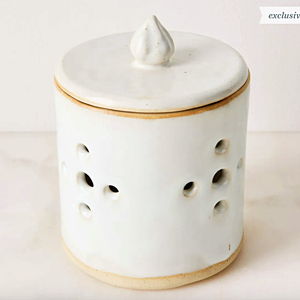 Handmade Ceramic Garlic Jar by Wild Bower