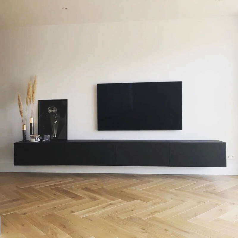 TV-meubels op maat, klantproject Houtenmeubelshop