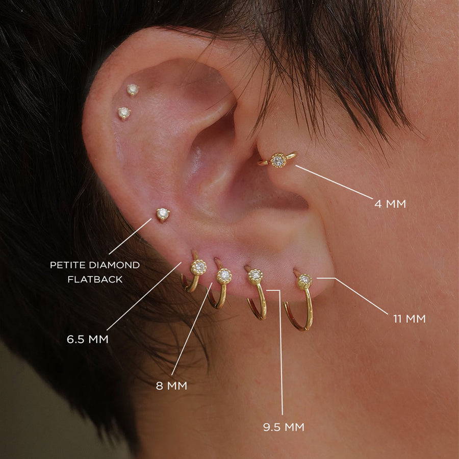 Ear Piercing Hoop Size